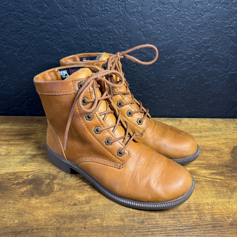 Kodiak 722187CAR Tan Leather Thinsulate Insulated Ankle Boots Womens 7.5